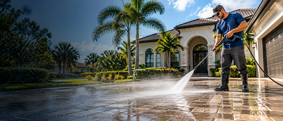 Pressure washing services in Central Florida